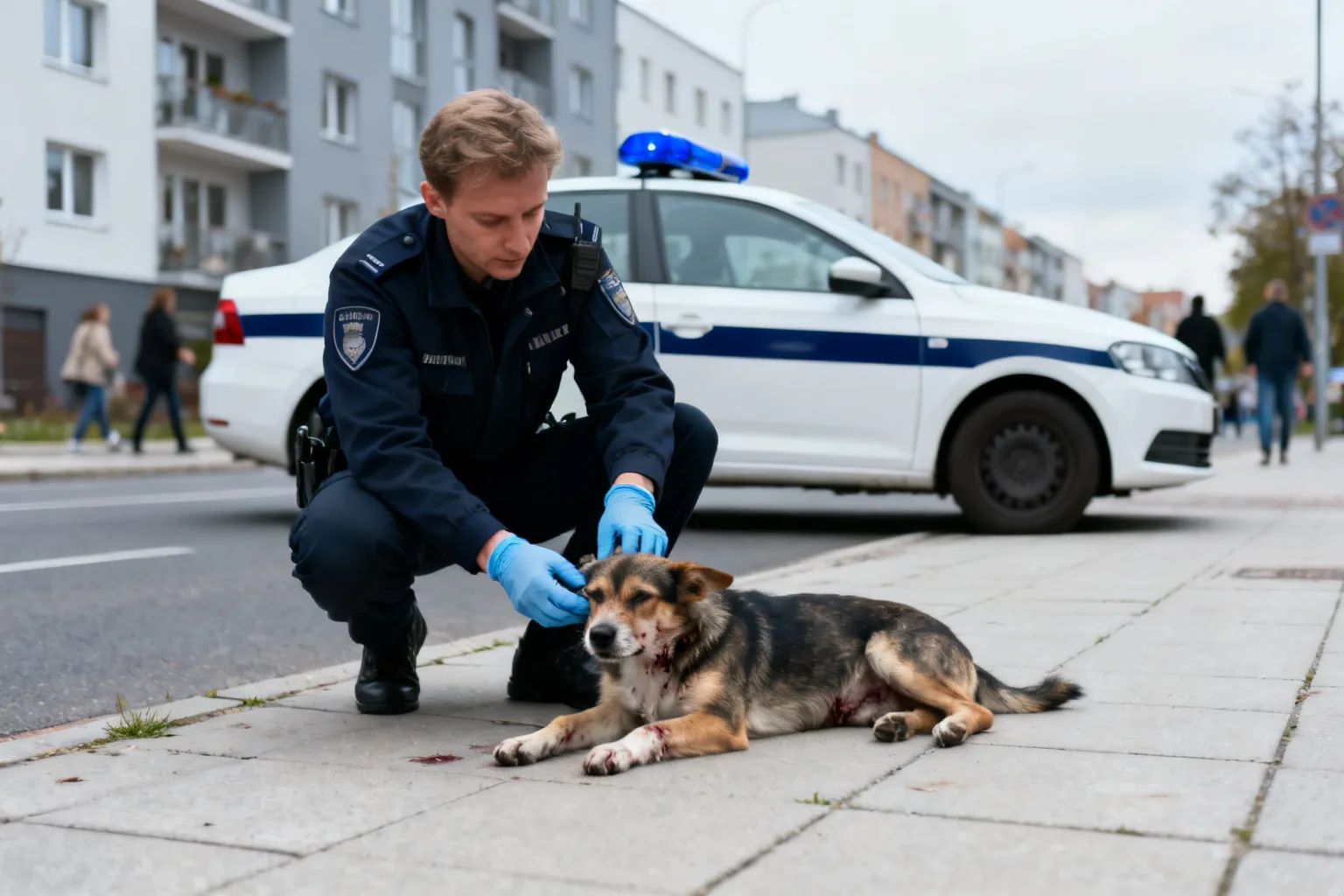 Pobicie psa w Łodzi. 44-latek zatrzymany i oskarżony o okrucieństwo