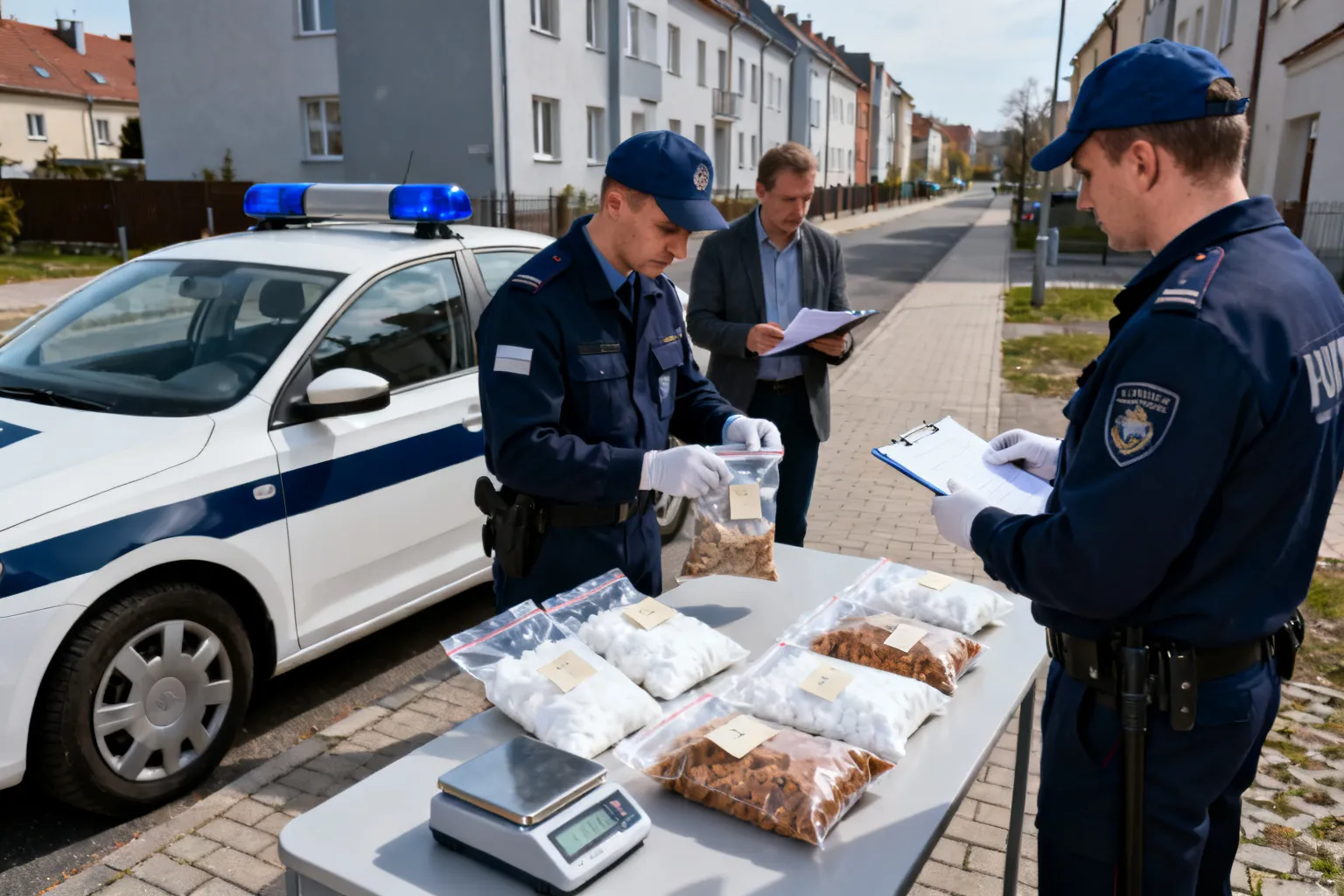 Uderzenie w handel narkotykami w Pułtusku — ponad 20 kg zabezpieczone