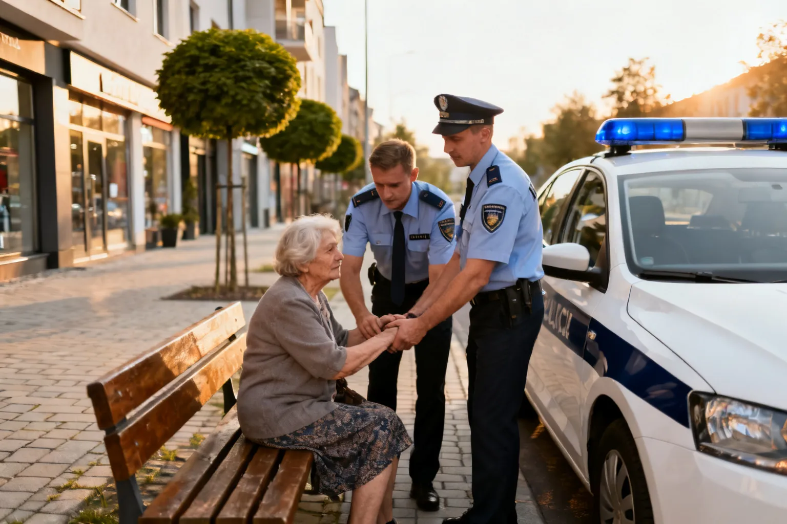Policjanci z Wrocławia udzielili pomocy rannej 85‑latce