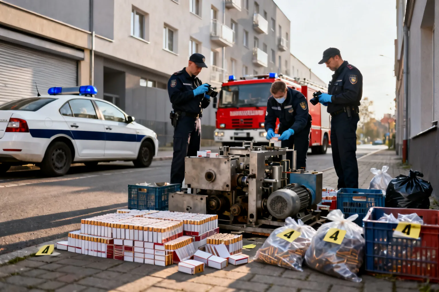Zlikwidowano nielegalną fabrykę papierosów na Dolnym Śląsku