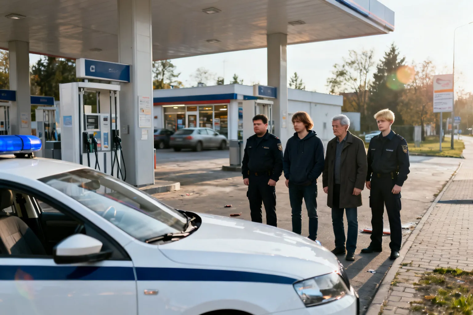 Czterech mężczyzn zatrzymano przy stacji paliw w Wyżnem