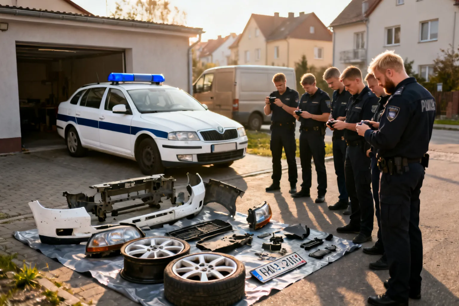 CBŚP rozbiło grupę handlującą częściami z kradzionych samochodów