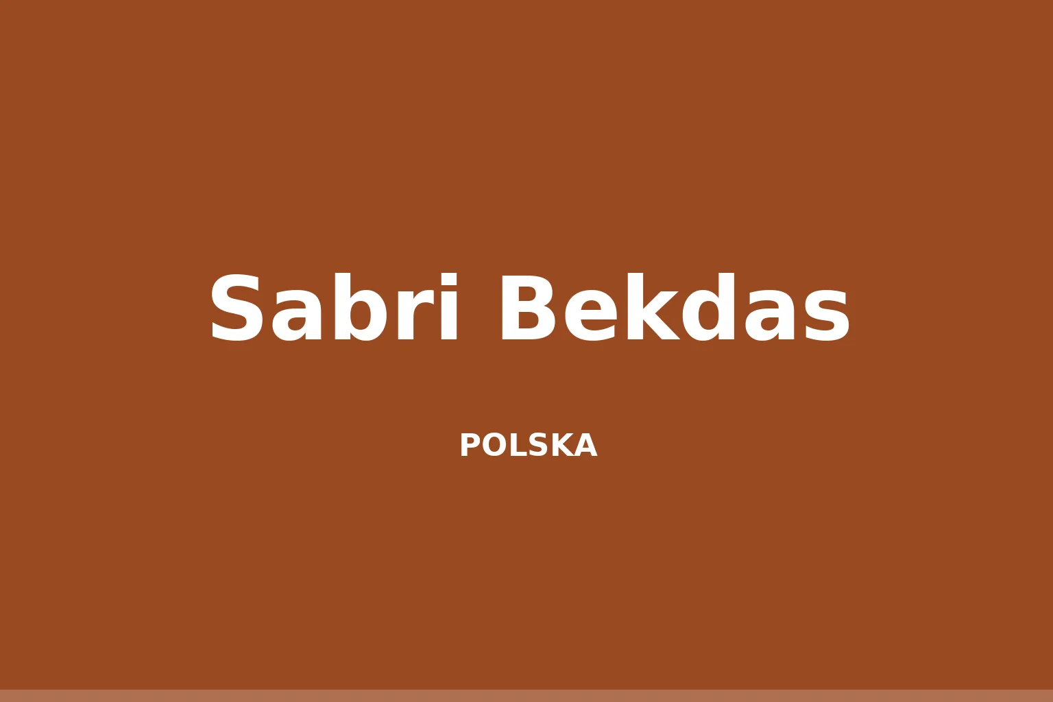Sabri Bekdas