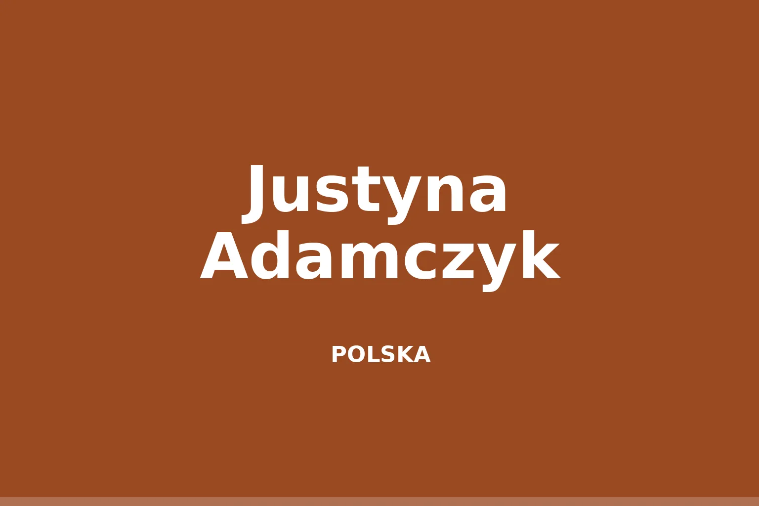 Justyna Adamczyk