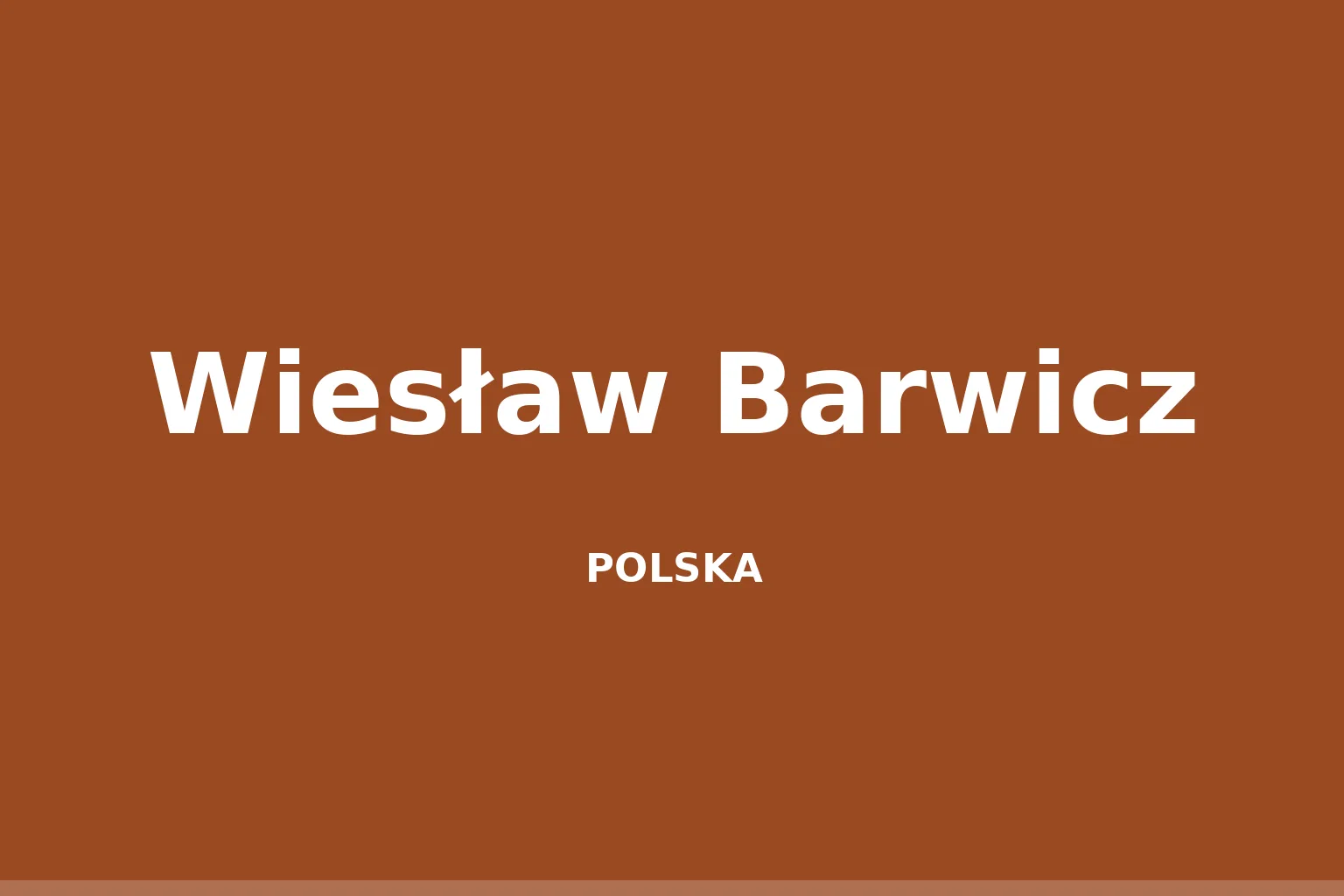 Wiesław Barwicz
