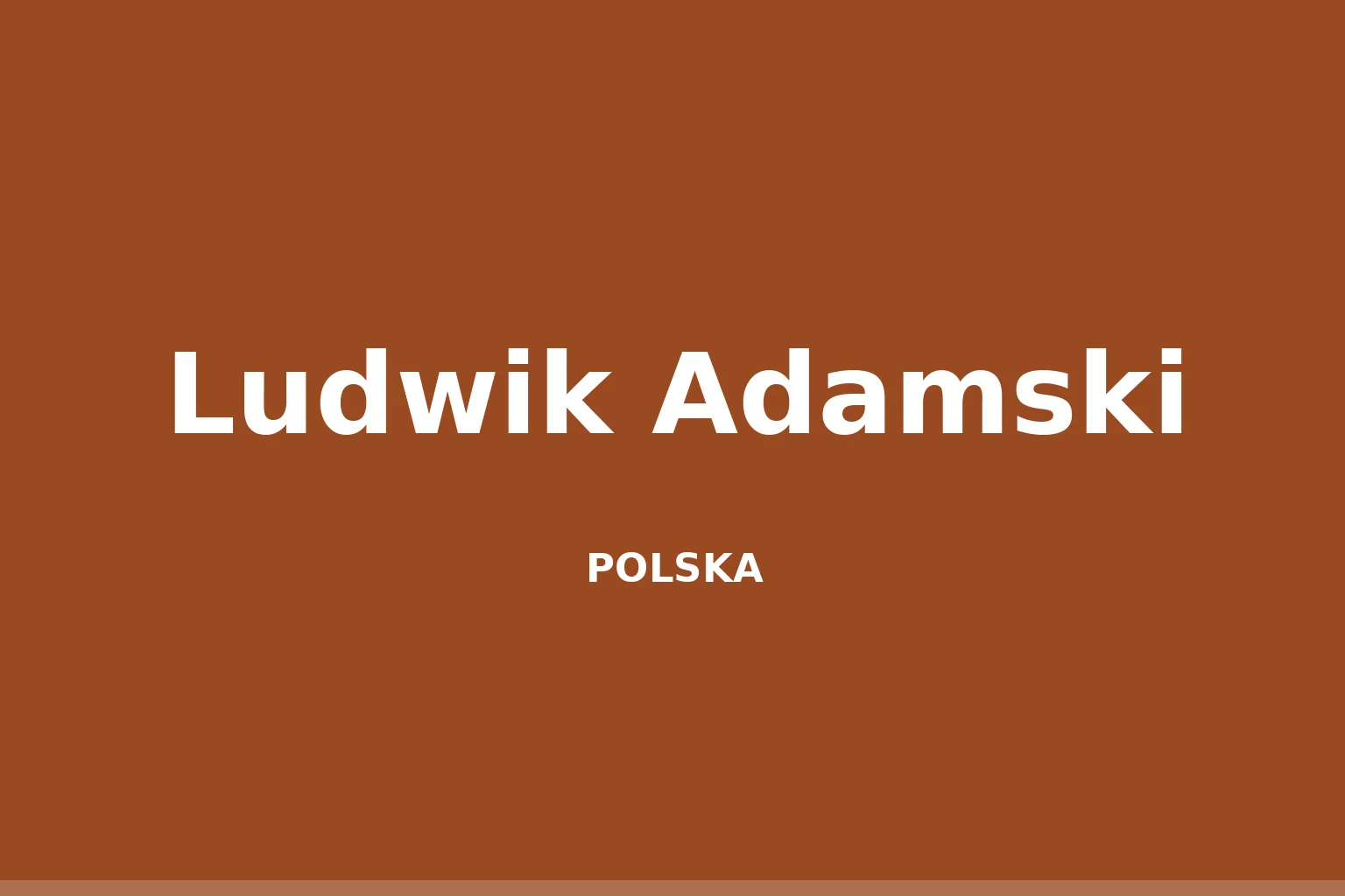 Ludwik Adamski