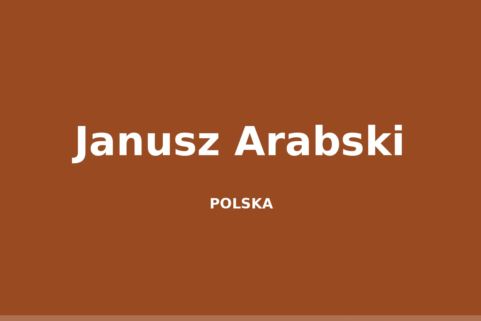Janusz Arabski