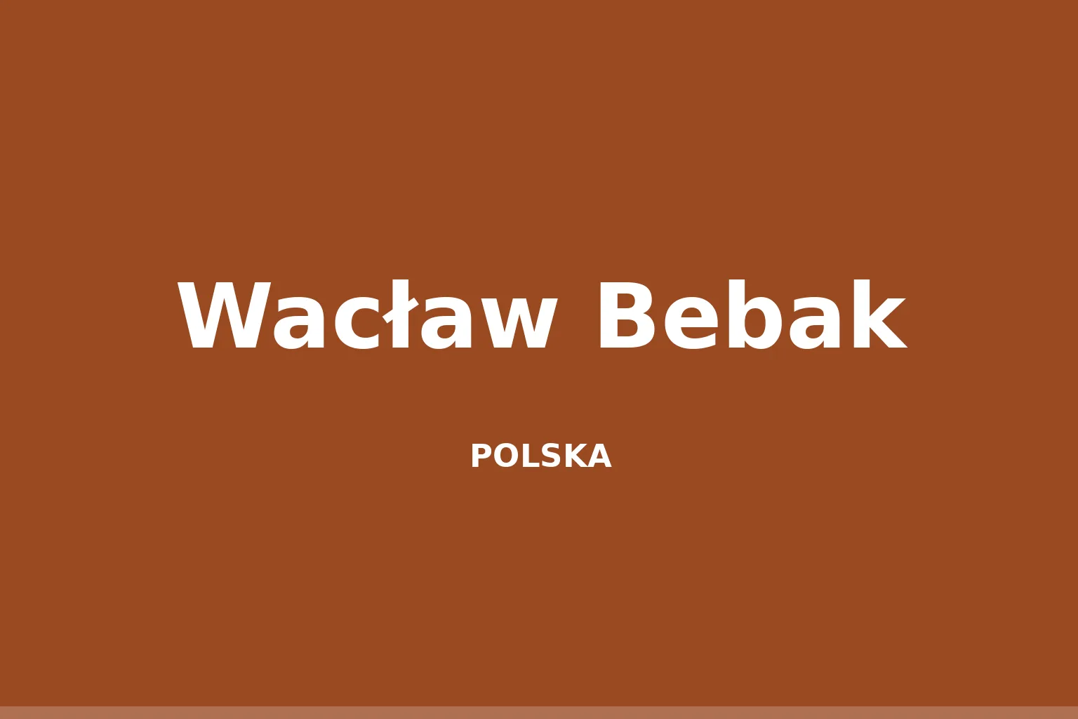 Wacław Bebak