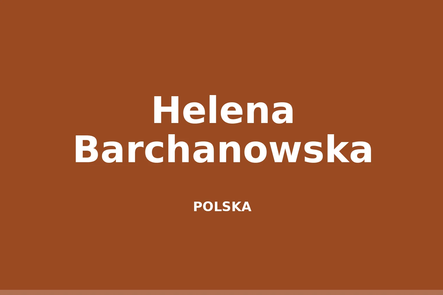 Helena Barchanowska