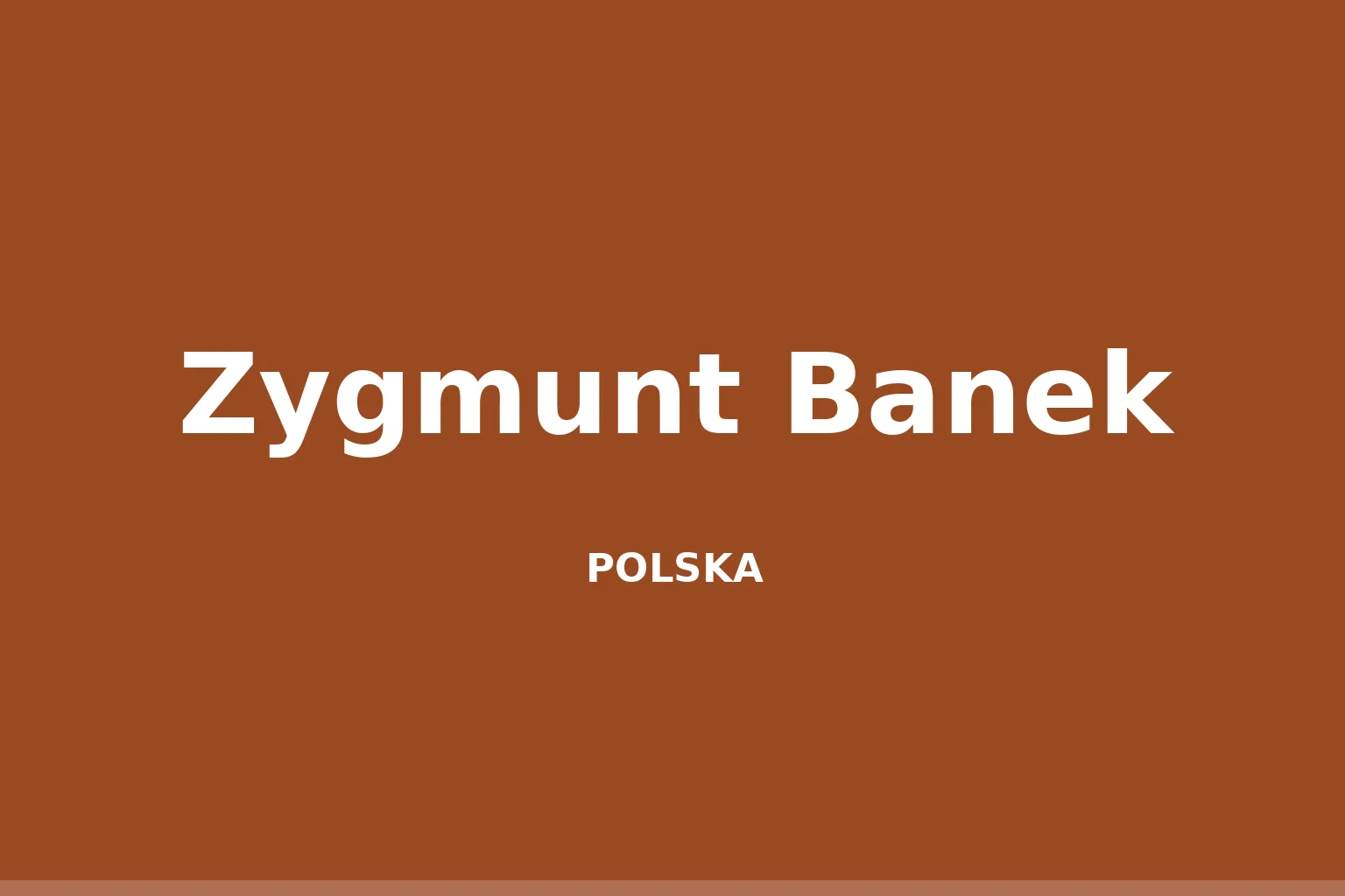 Zygmunt Banek