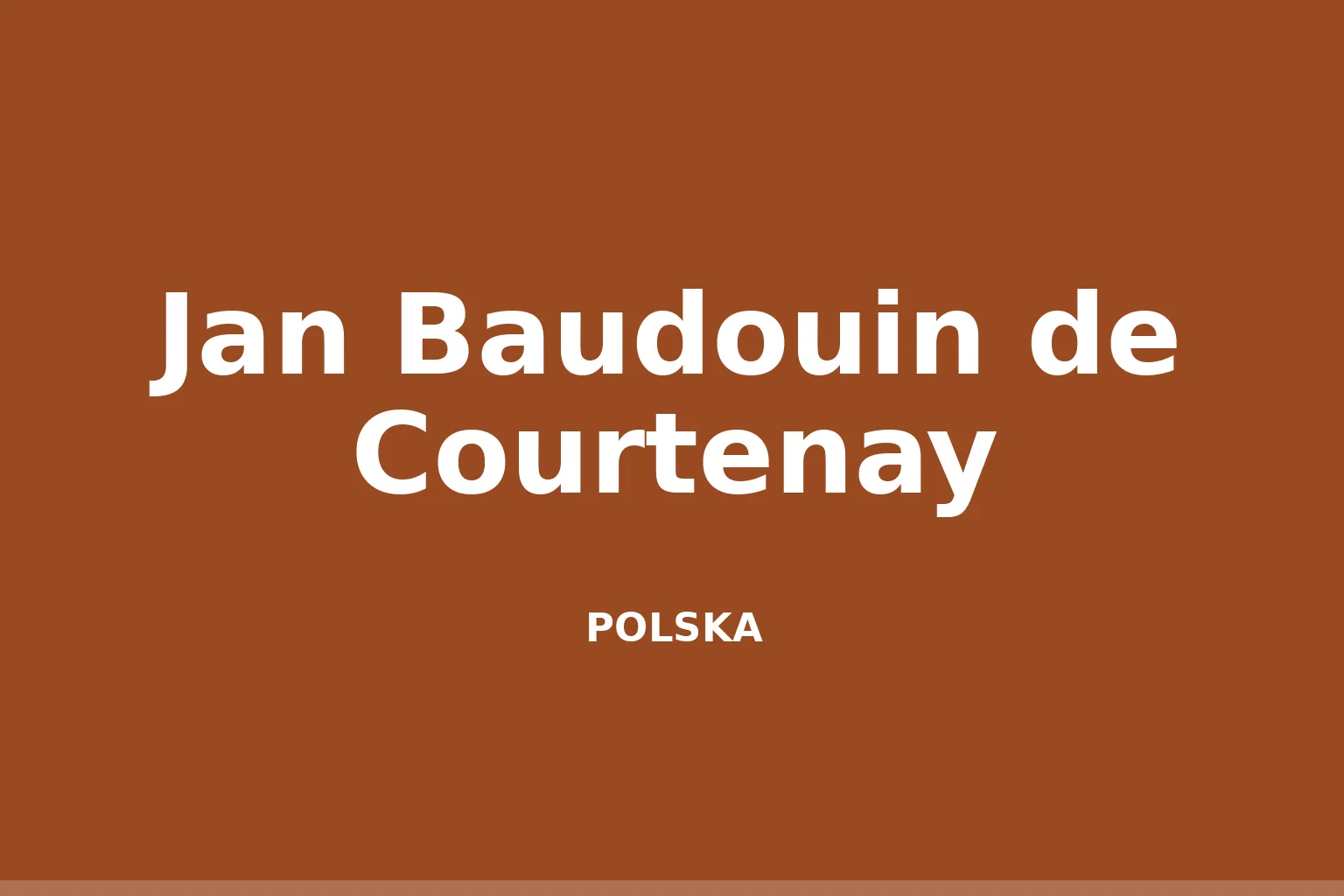 Jan Baudouin de Courtenay (publicysta)